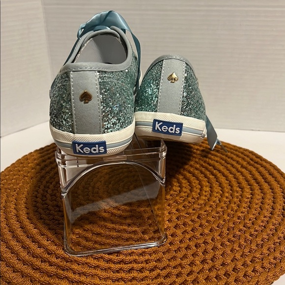 Kate Spade/ KEDS Blue Glitter Sneakers - Picture 5 of 7